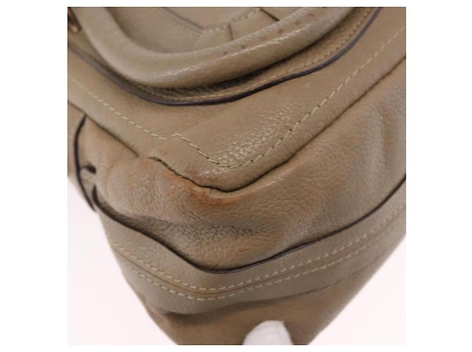 Chloé Borsa a Spalla Chloe Mercy in Pelle 2way Beige Gold Auth bs36433 D'oro - vista 13