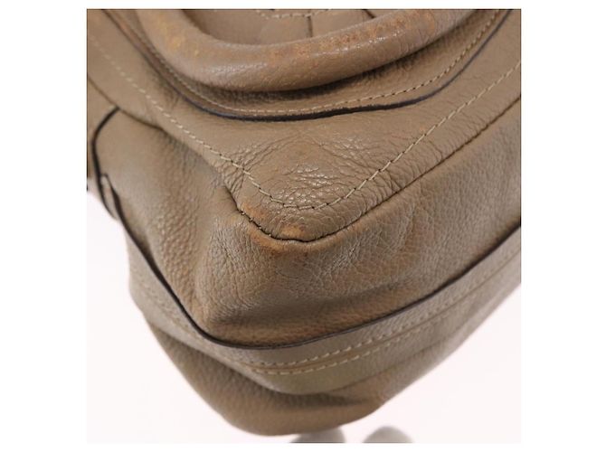 Chloé Borsa a Spalla Chloe Mercy in Pelle 2way Beige Gold Auth bs36433 D'oro - vista 15