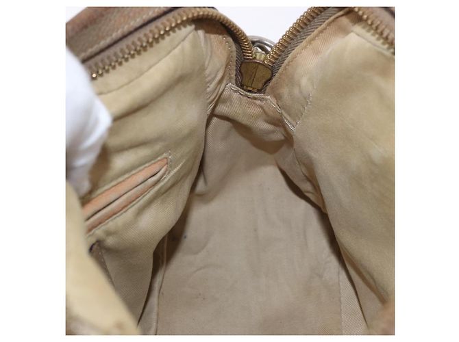Chloé Borsa a Spalla Chloe Mercy in Pelle 2way Beige Gold Auth bs36433 D'oro - vista 20