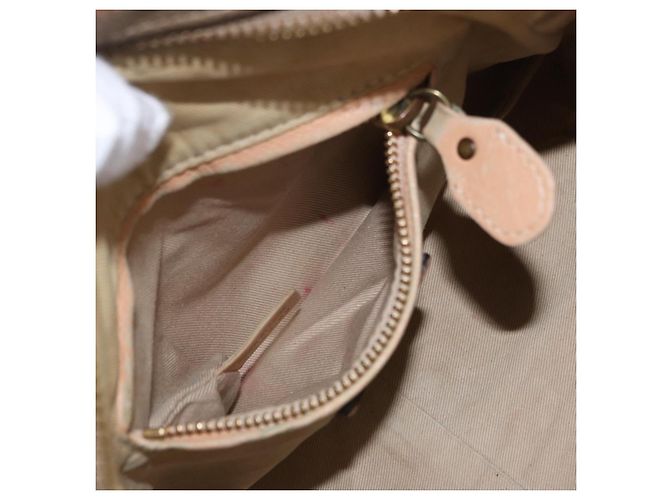 Chloé Borsa a Spalla Chloe Mercy in Pelle 2way Beige Gold Auth bs36433 D'oro - vista 23