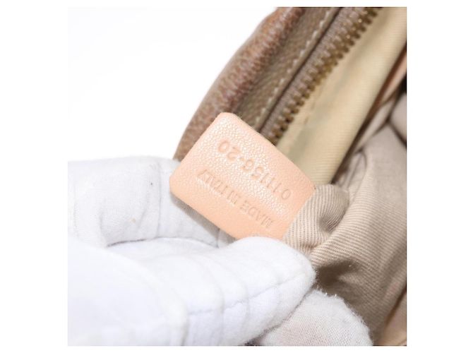Chloé Borsa a Spalla Chloe Mercy in Pelle 2way Beige Gold Auth bs36433 D'oro - vista 24
