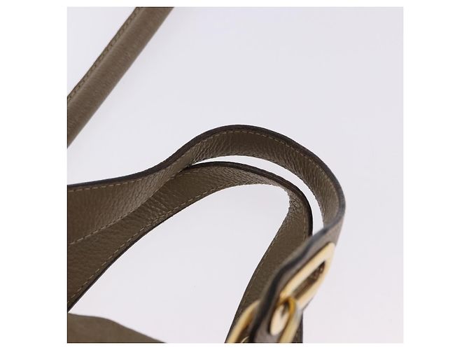 Chloé Borsa a Spalla Chloe Mercy in Pelle 2way Beige Gold Auth bs36433 D'oro - vista 9