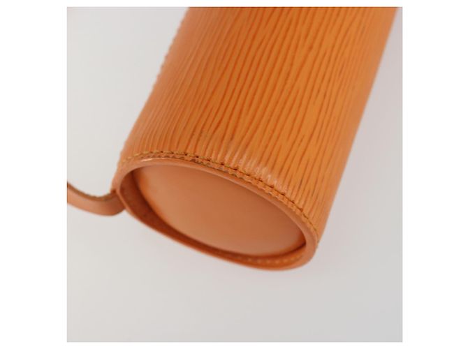 LOUIS VUITTON Epi Soufflot Pouch Accessory Pouch Orange Mandarin LV Auth 191498A Naranja Gris - vista 11