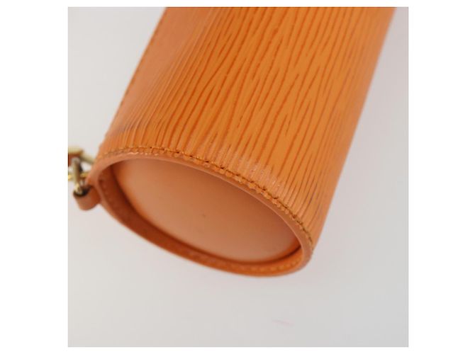 LOUIS VUITTON Epi Soufflot Pouch Accessory Pouch Orange Mandarin LV Auth 191498A Naranja Gris - vista 13