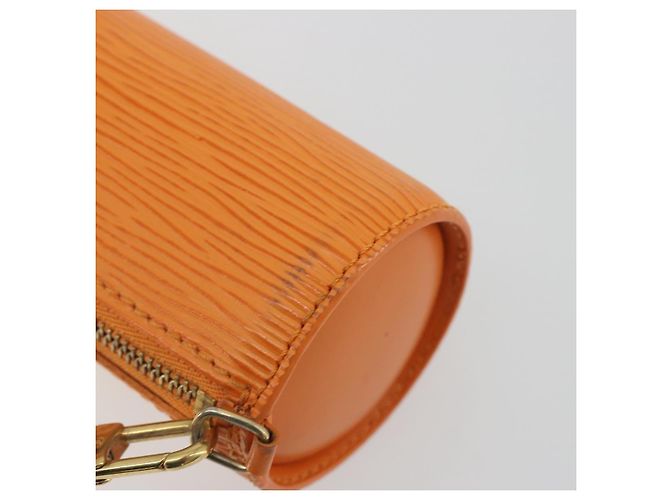 LOUIS VUITTON Epi Soufflot Pouch Accessory Pouch Orange Mandarin LV Auth 191498A Naranja Gris - vista 14