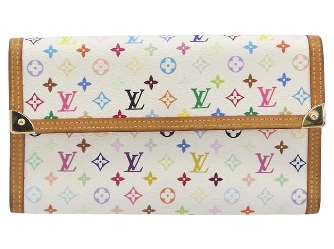LOUIS VUITTON Monogram Multi Porte Tresor International M92659 Auth BA14626A Bianco - vista 13