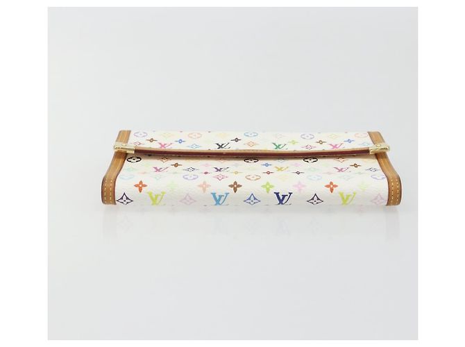 LOUIS VUITTON Monogram Multi Porte Tresor International M92659 Auth BA14626A Bianco - vista 6