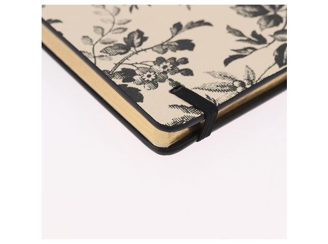 GUCCI NoteBook Canvas Beige Black Auth BA14610M Noir - vue 10