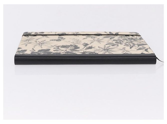 GUCCI NoteBook Canvas Beige Black Auth BA14610M Noir - vue 5