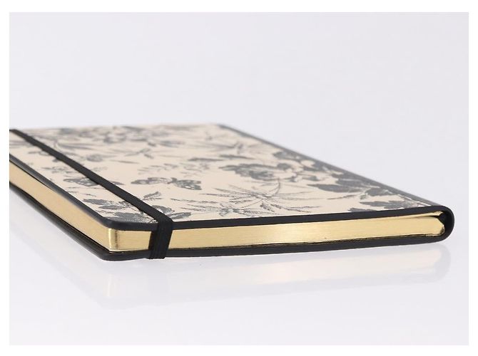 GUCCI NoteBook Canvas Beige Black Auth BA14610M Noir - vue 6
