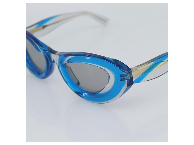 Occhiali da sole BOTTEGA VENETA in plastica blu Auth BA14130M - vista 7