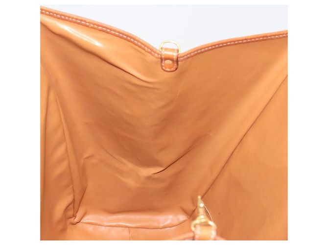 Céline Bolsa Tote CELINE Macadam Canvas PVC Bege Ouro Auth 193577 Dourado - vista 19