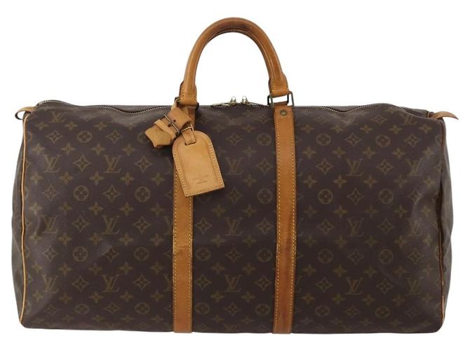 LOUIS VUITTON Borsa Boston Monogram Keepall 55 M41424 LV Auth 192275 Monogramma - vista 2