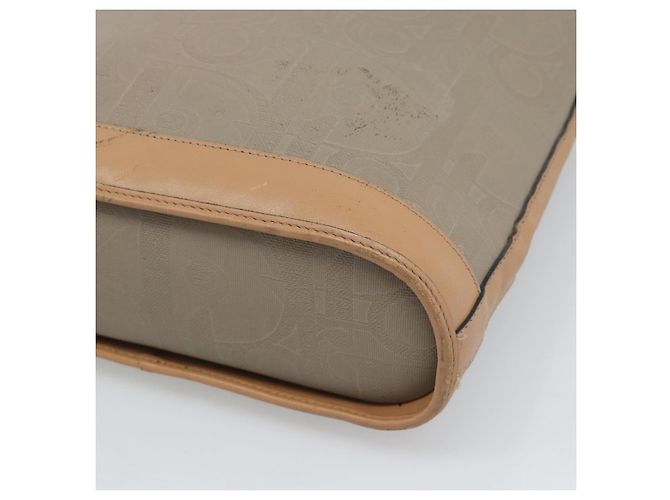 Borsa a Spalla Christian Dior PVC Pelle Beige Oro gh2327 - vista 10