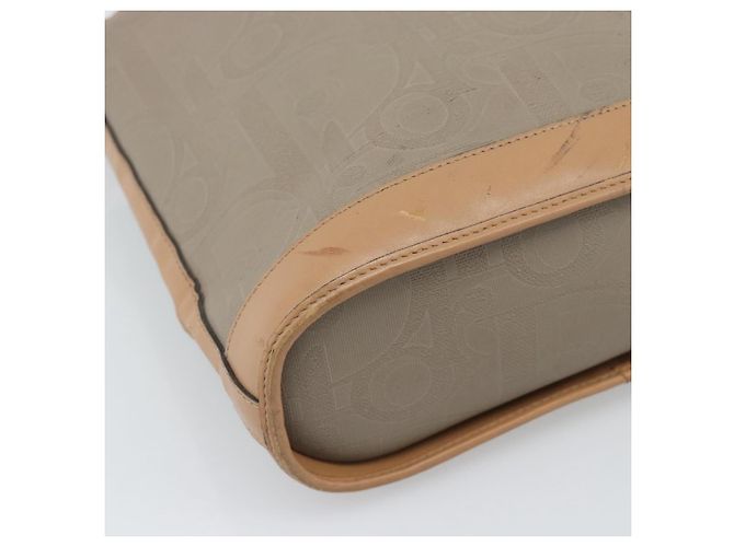 Borsa a Spalla Christian Dior PVC Pelle Beige Oro gh2327 - vista 11