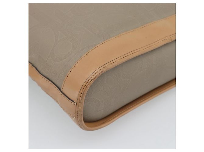 Borsa a Spalla Christian Dior PVC Pelle Beige Oro gh2327 - vista 13