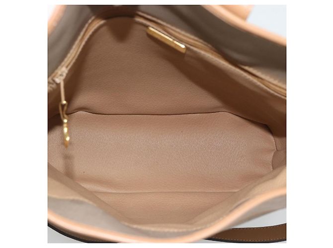 Borsa a Spalla Christian Dior PVC Pelle Beige Oro gh2327 - vista 15