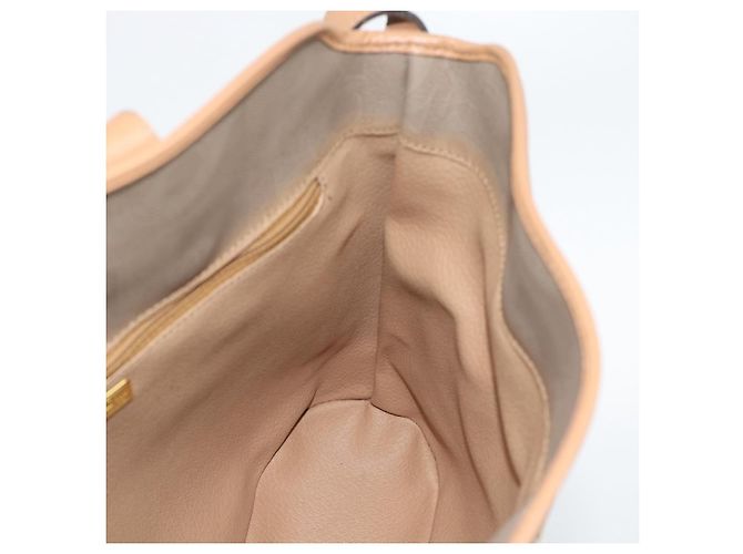 Borsa a Spalla Christian Dior PVC Pelle Beige Oro gh2327 - vista 16