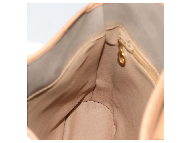 Borsa a Spalla Christian Dior PVC Pelle Beige Oro gh2327 - vista 17
