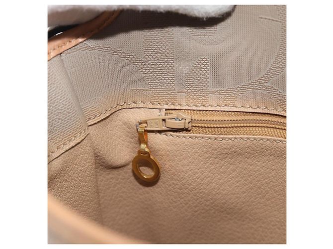 Borsa a Spalla Christian Dior PVC Pelle Beige Oro gh2327 - vista 18