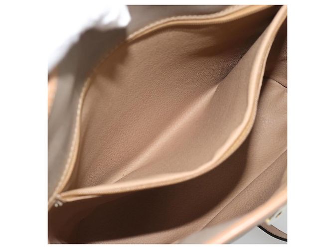 Borsa a Spalla Christian Dior PVC Pelle Beige Oro gh2327 - vista 19