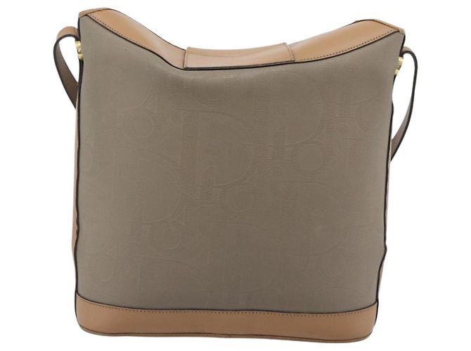Borsa a Spalla Christian Dior PVC Pelle Beige Oro gh2327 - vista 3