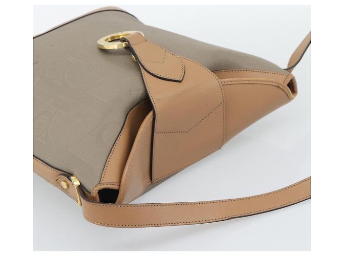 Borsa a Spalla Christian Dior PVC Pelle Beige Oro gh2327 - vista 6