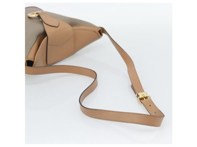 Borsa a Spalla Christian Dior PVC Pelle Beige Oro gh2327 - vista 7
