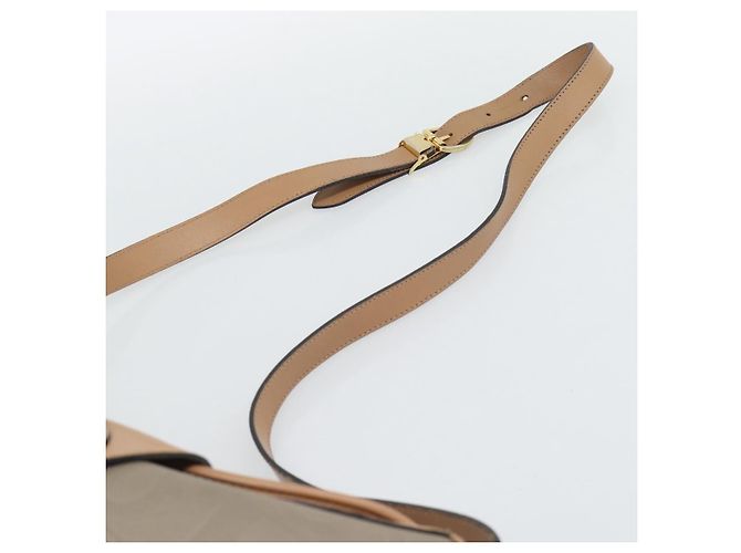 Borsa a Spalla Christian Dior PVC Pelle Beige Oro gh2327 - vista 8