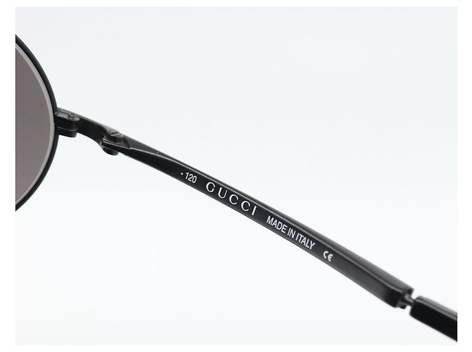 Occhiali da sole GUCCI Plastica Nero Auth bs36623 - vista 11