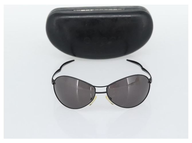 Occhiali da sole GUCCI Plastica Nero Auth bs36623 - vista 13