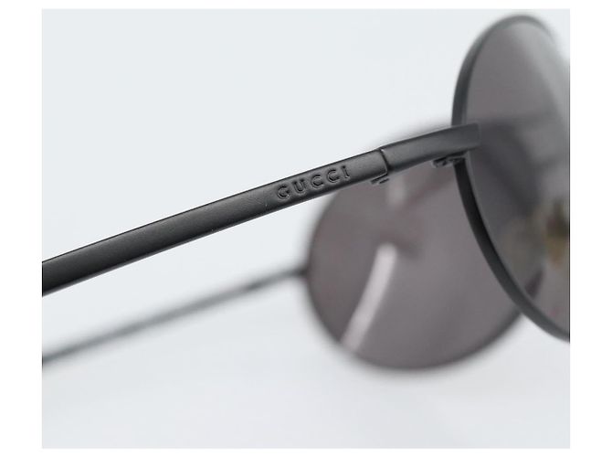 Occhiali da sole GUCCI Plastica Nero Auth bs36623 - vista 5