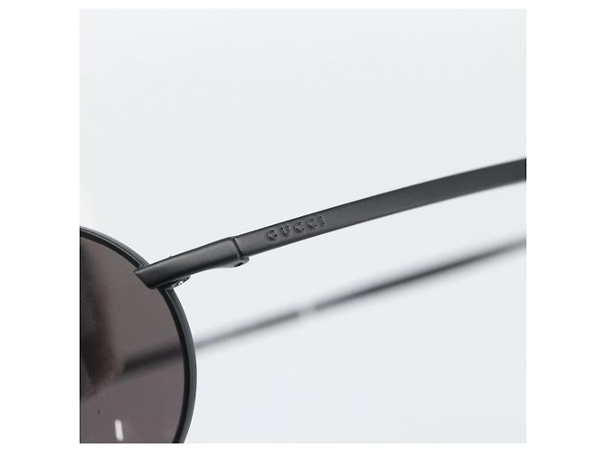 Occhiali da sole GUCCI Plastica Nero Auth bs36623 - vista 7