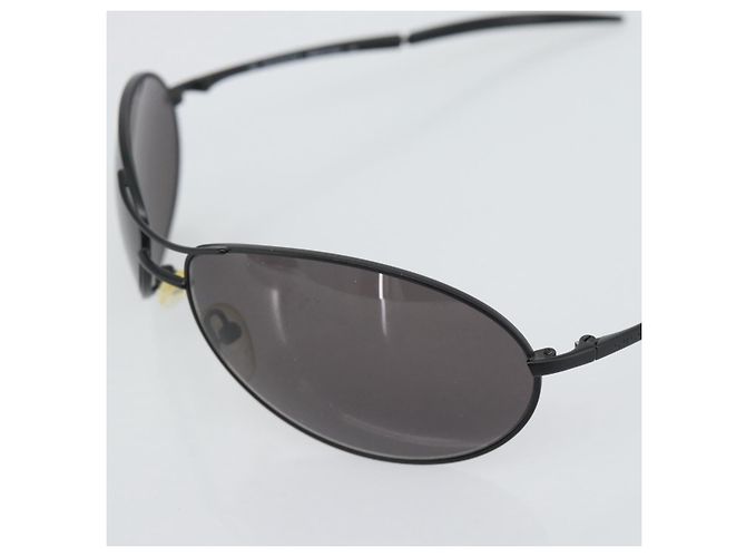 Occhiali da sole GUCCI Plastica Nero Auth bs36623 - vista 9