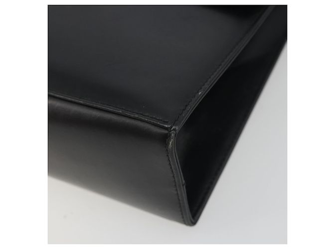 Borsa a tracolla Salvatore Ferragamo Gancini in pelle nera e oro Auth 194666 Nero D'oro - vista 10