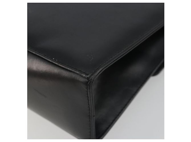 Borsa a tracolla Salvatore Ferragamo Gancini in pelle nera e oro Auth 194666 Nero D'oro - vista 12