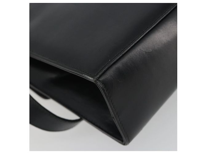Borsa a tracolla Salvatore Ferragamo Gancini in pelle nera e oro Auth 194666 Nero D'oro - vista 13