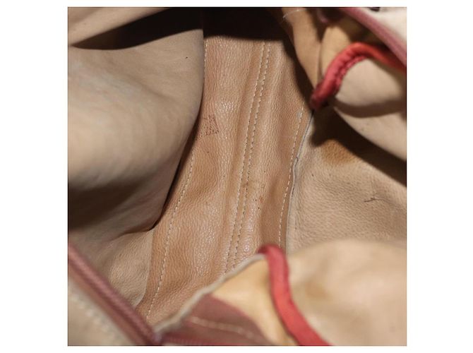 Borsa a tracolla LOEWE in scamosciato beige e oro Auth bs36680 D'oro - vista 11