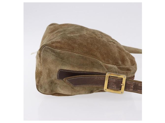 Borsa a tracolla LOEWE in scamosciato beige e oro Auth bs36680 D'oro - vista 3