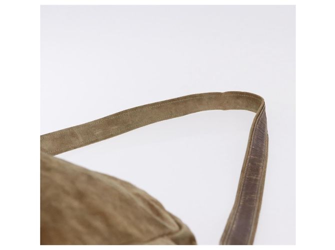 Borsa a tracolla LOEWE in scamosciato beige e oro Auth bs36680 D'oro - vista 9