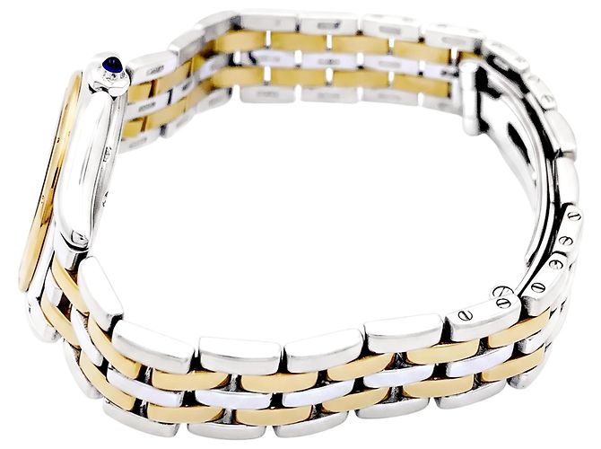 Orologio Cartier "Panthère Cougar", oro giallo e acciaio. - vista 4