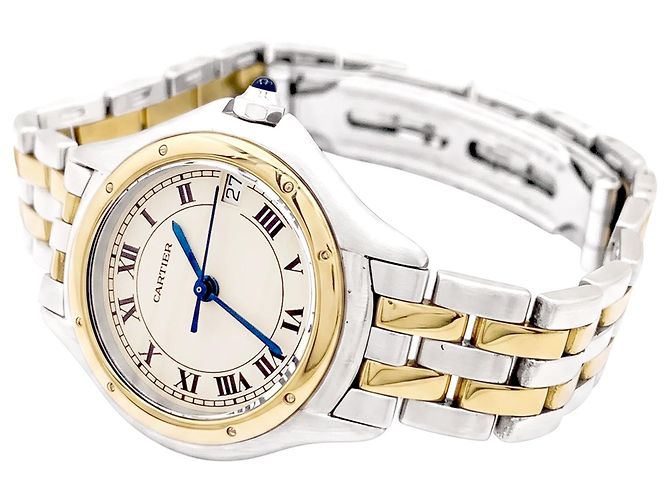 Orologio Cartier "Panthère Cougar", oro giallo e acciaio. - vista 5