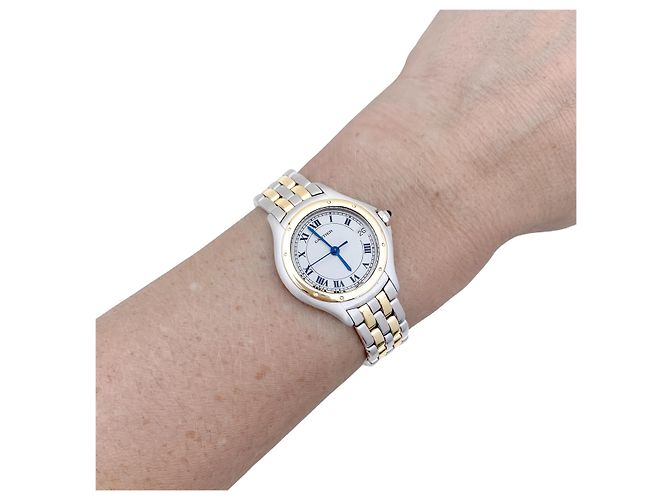 Orologio Cartier "Panthère Cougar", oro giallo e acciaio. - vista 6