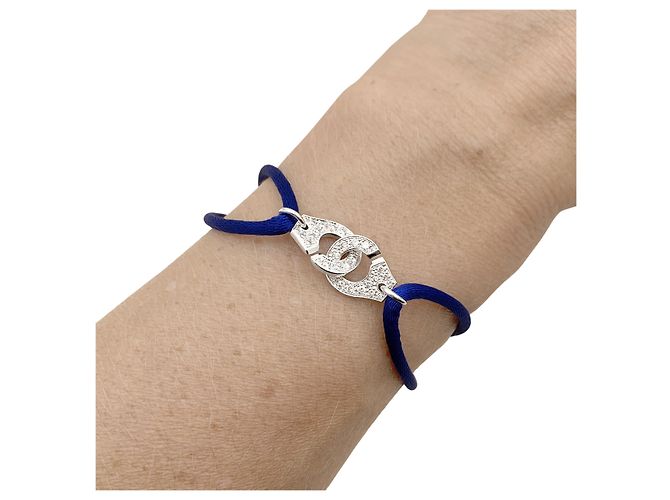 Bracciale Dinh Van "Menottes R10", oro bianco, diamanti. - vista 4