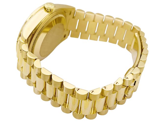 Reloj Rolex, "Oyster Perpetual Day-Date", oro amarillo, diamantes - vista 3