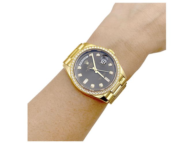Reloj Rolex, "Oyster Perpetual Day-Date", oro amarillo, diamantes - vista 7