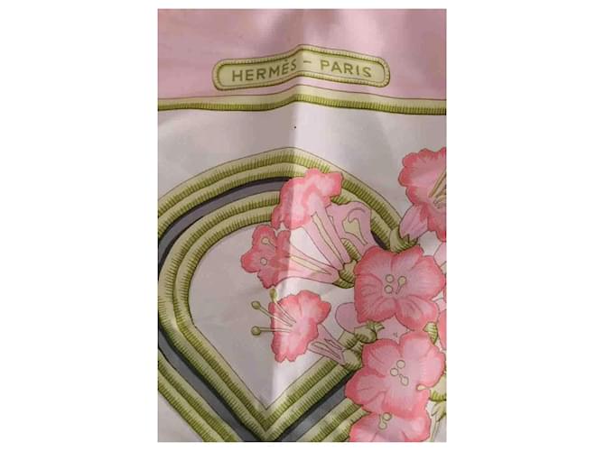 Hermès Caraibes Seidentuch Rosa Pink - Ansicht 4