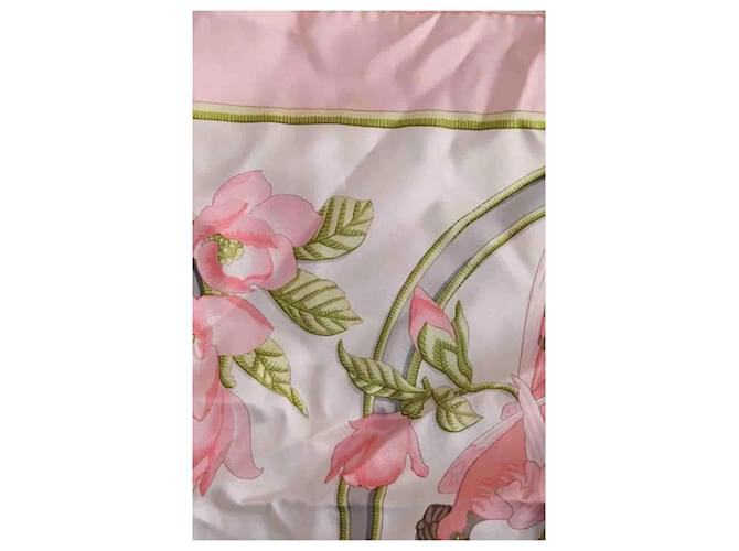Hermès Caraibes Seidentuch Rosa Pink - Ansicht 6