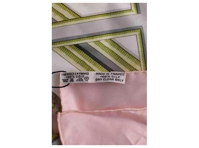 Hermès Caraibes Seidentuch Rosa Pink - Ansicht 7