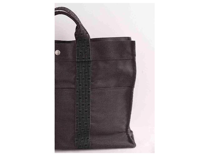 Hermès Shopper Anthrazit Stoff Anthrazitgrau - Ansicht 4
